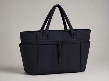 Strukturierte Nylon-Reisetasche