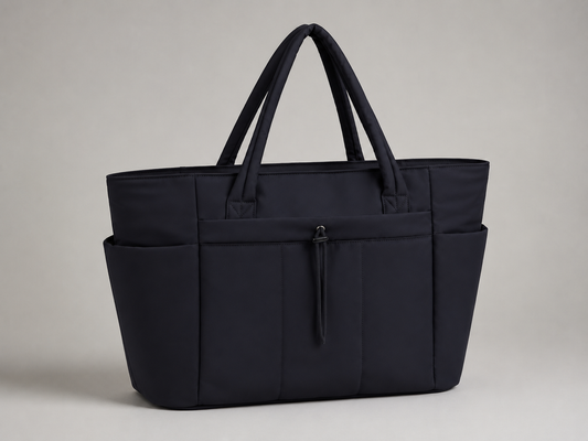 Strukturierte Nylon-Reisetasche