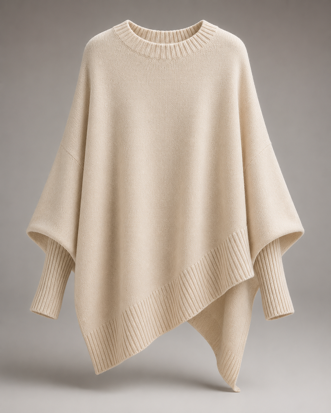 Gemütlicher Strick-Poncho
