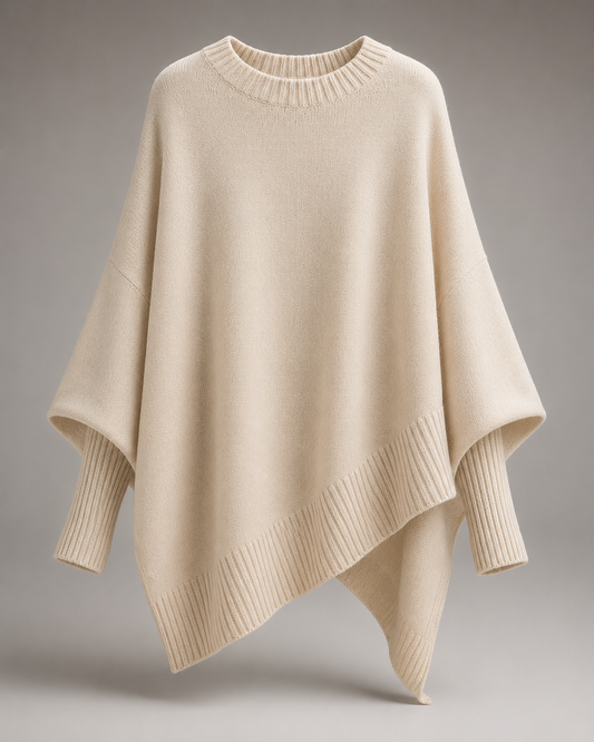 Gemütlicher Strick-Poncho