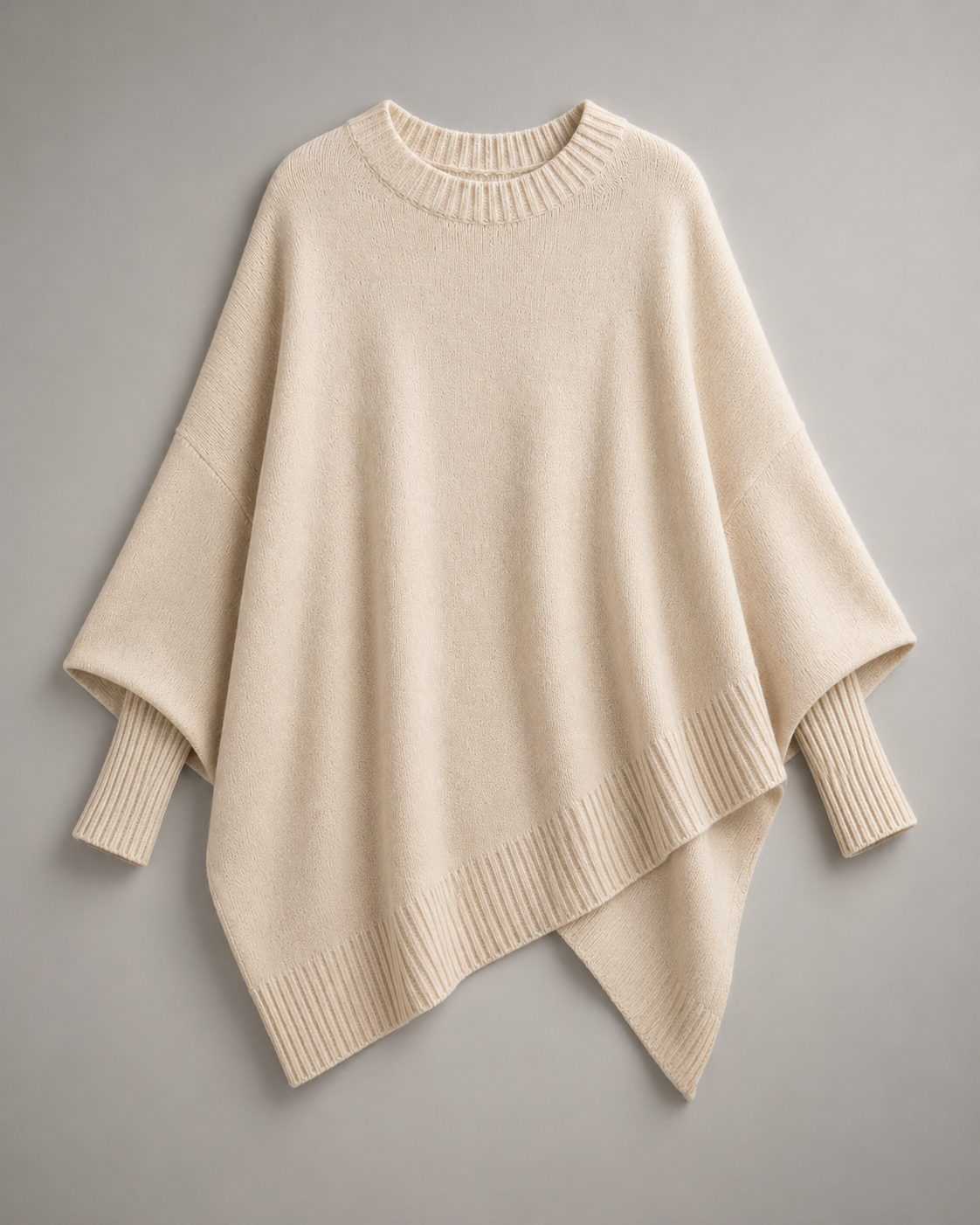 Gemütlicher Strick-Poncho