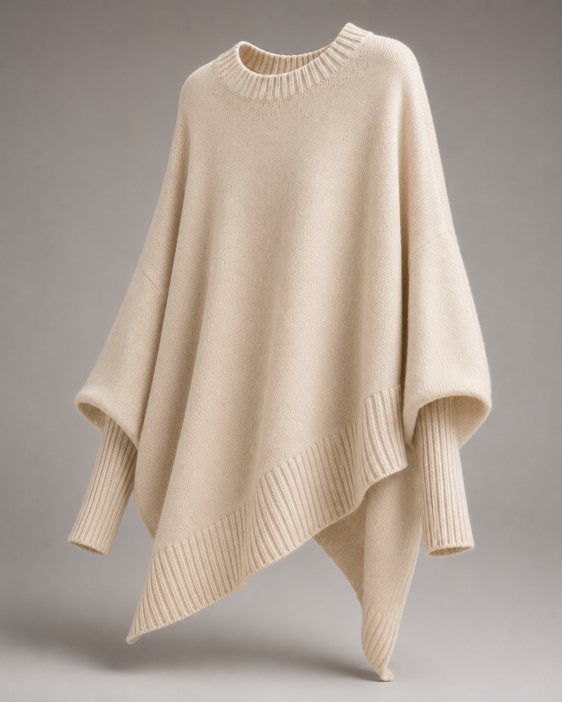 Gemütlicher Strick-Poncho