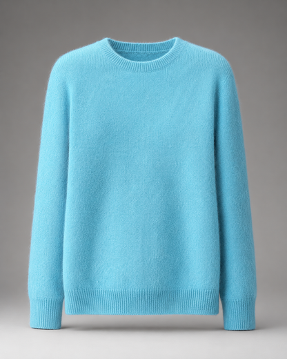 Weicher Rundhals-Strickpullover