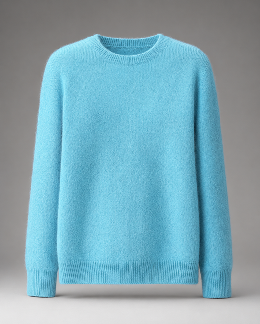 Weicher Rundhals-Strickpullover