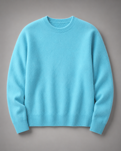 Weicher Rundhals-Strickpullover