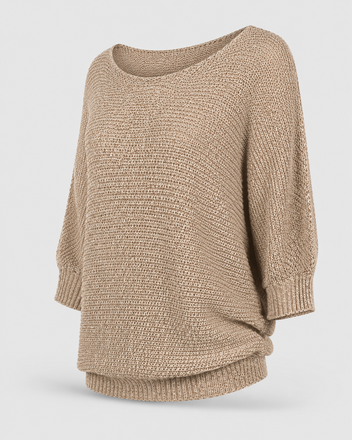 Fledermaus-Strickpullover