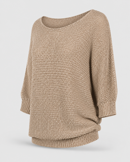 Fledermaus-Strickpullover
