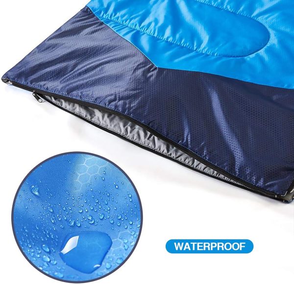 oaskys Camping Sleeping Bag - 3 Season Warm & Cool Weather - Summer Spring Fall Lightweight Waterproof for Adults Kids - Camping Gear Equipment, Traveling, and Outdoors - Image 7