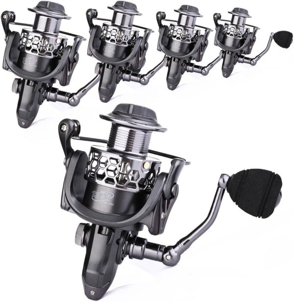Sougayilang Fishing Reel 13+1BB Light Weight Ultra Smooth Aluminum Spinning Fishing Reel with Free Spare Graphite Spool - Image 8