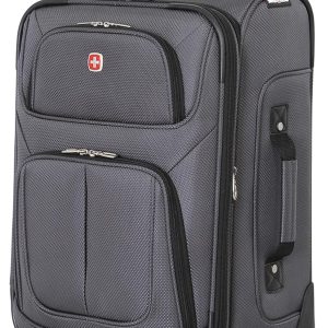 Sion Softside Expandable Luggage, Dark Grey, Carry-On 21-Inch