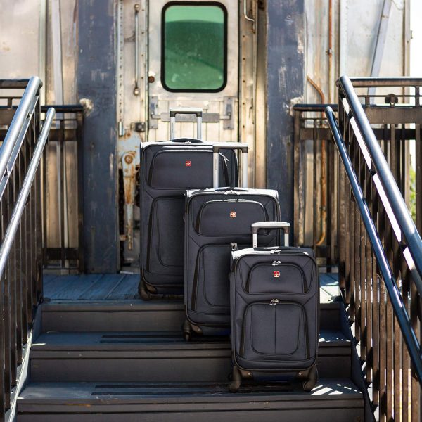Sion Softside Expandable Luggage, Dark Grey, Carry-On 21-Inch - Image 8
