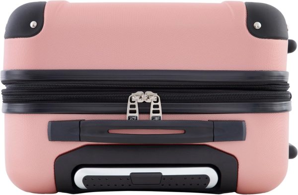Chicago Hardside Expandable Spinner Luggage, Rose Gold, 20" Carry-On - Image 4