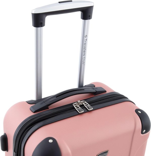 Chicago Hardside Expandable Spinner Luggage, Rose Gold, 20" Carry-On - Image 7